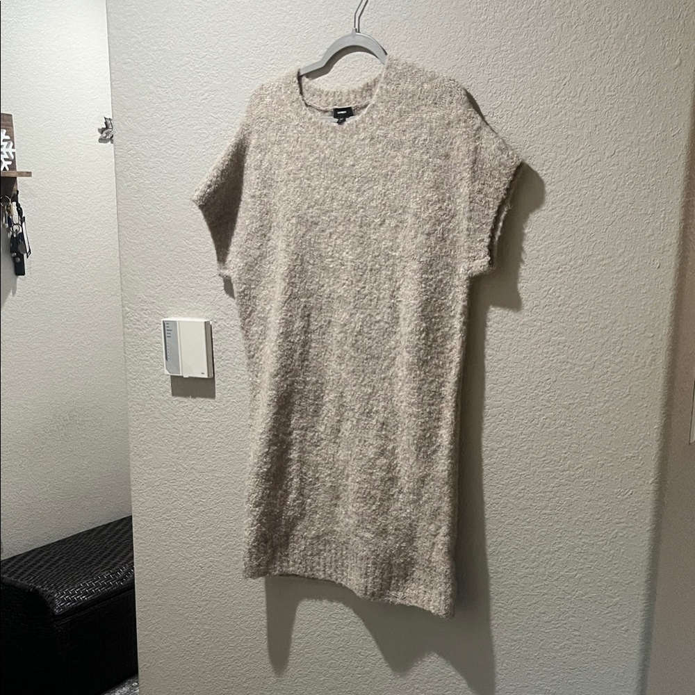 Cozy Beige Knit Dress